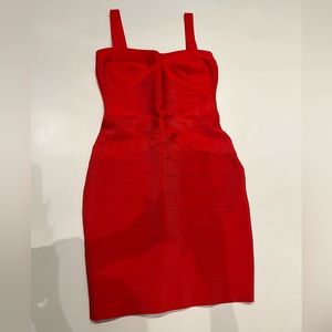 Red Bandage mini Dress bodycon